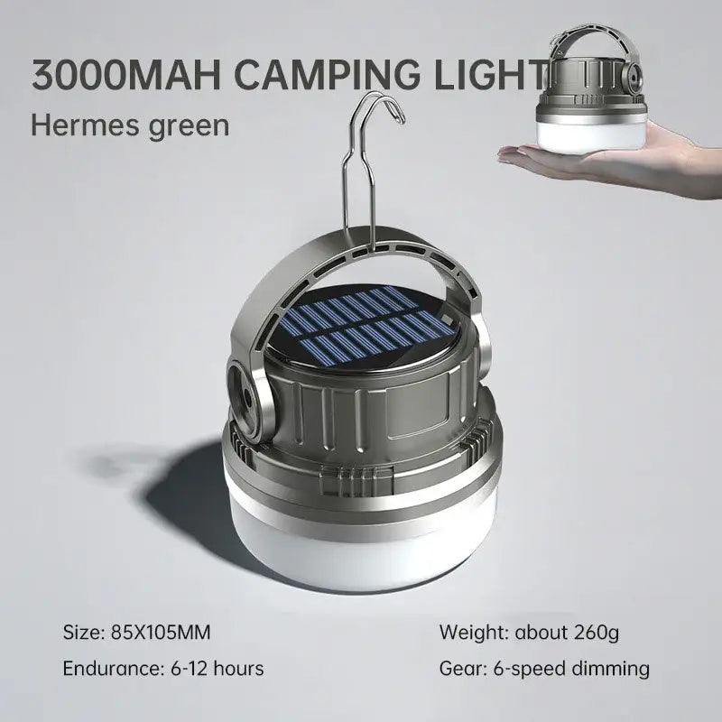 Lampe de camping Lumière de secours solaire