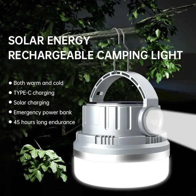 Lampe de camping Lumière de secours solaire